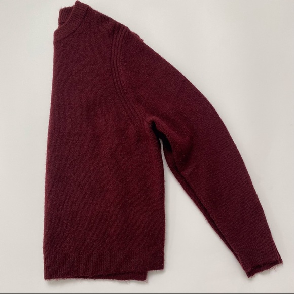 Long Sleeve Burgundy Sweater - A New Day - Picture 4 of 4